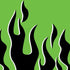 Green Flames Moto E5 Play Skin